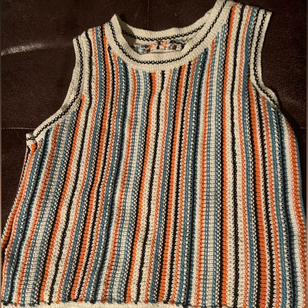 Knitted Lue & Grey LOFT Tank